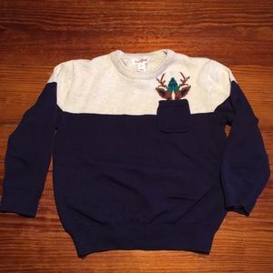 Navy & Oatmeal Christmas Sweater